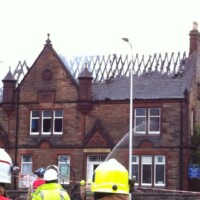Fire at Corstorphine Public Hall - 2013.