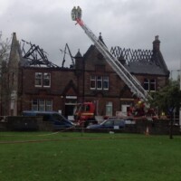 Fire at Corstorphine Public Hall - 2013.