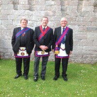 Ex. Companions Calum Stewart 1st Principal, Edward Kelly 2nd Principal and new Companion Harry.